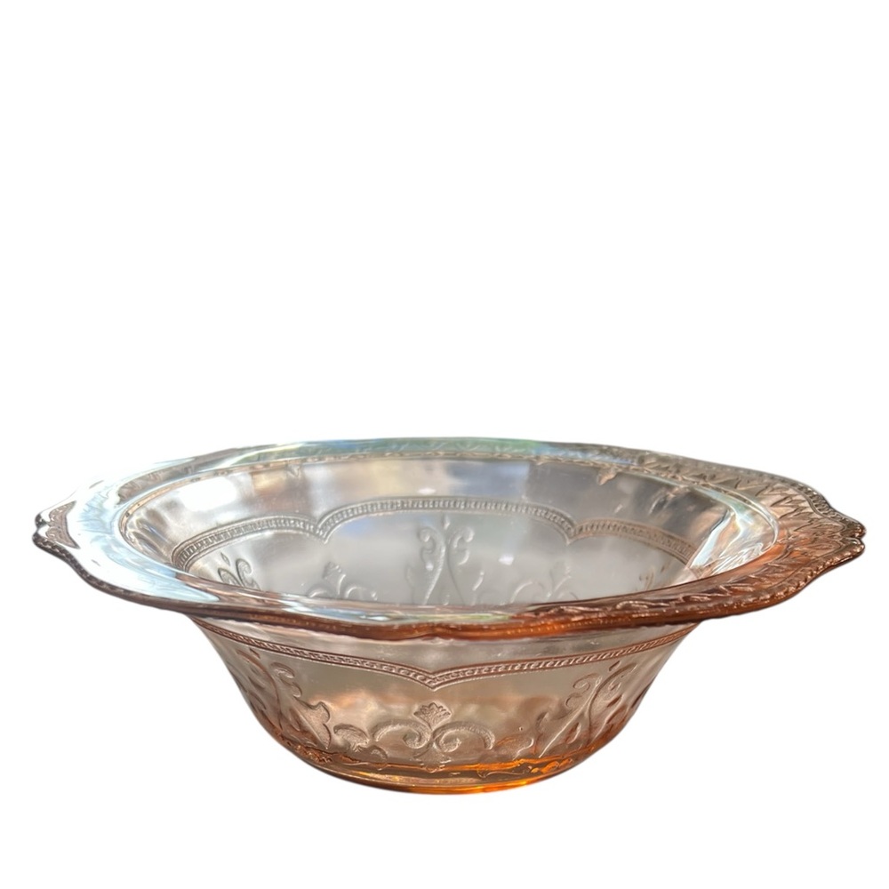EC~Vintage Federal Glass ~ Pink
Depression Glass 9" Large 2 5/8" Deep Fruit Bowl